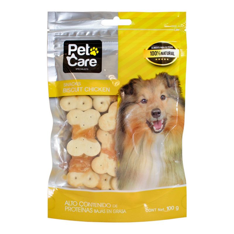 PET CARE - Snack para Perros Sabor Biscuit Pollo  Pet Care 100 g