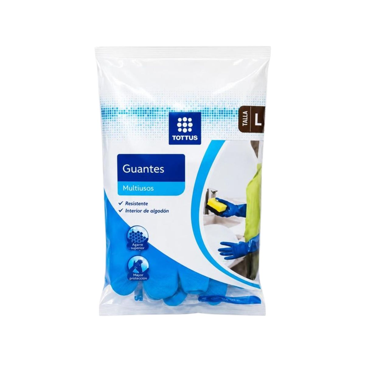 TOTTUS - Guantes Multiusos Tottus Talla L