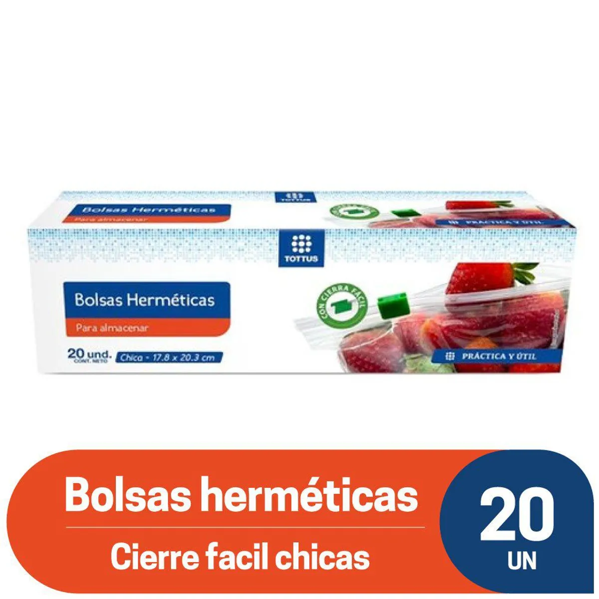 TOTTUS - Bolsas Herméticas Chicas Tottus Caja 20 Und