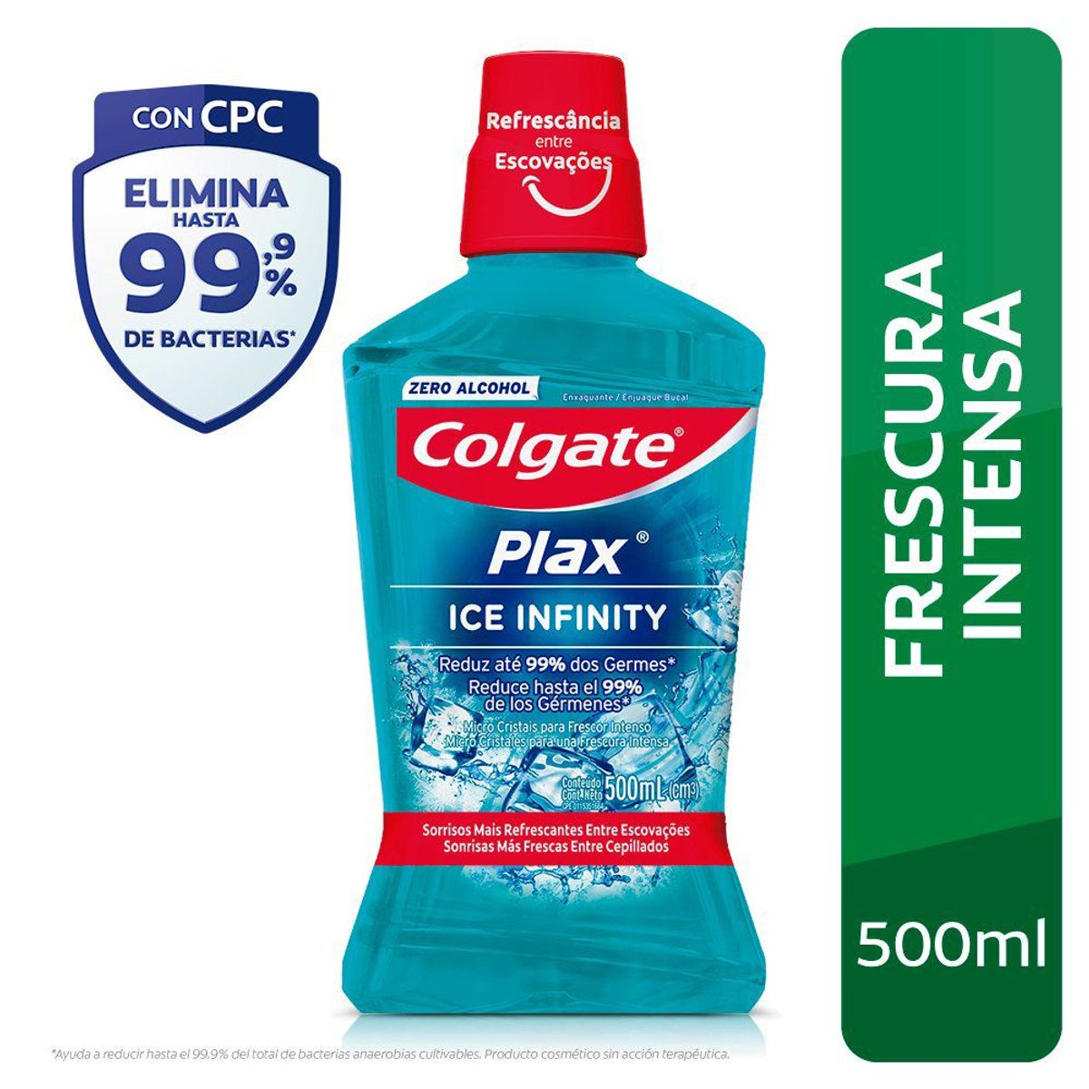 COLGATE - ENJUAGUE BUCAL COLGATE PLAX ICE INFINITY 500ML