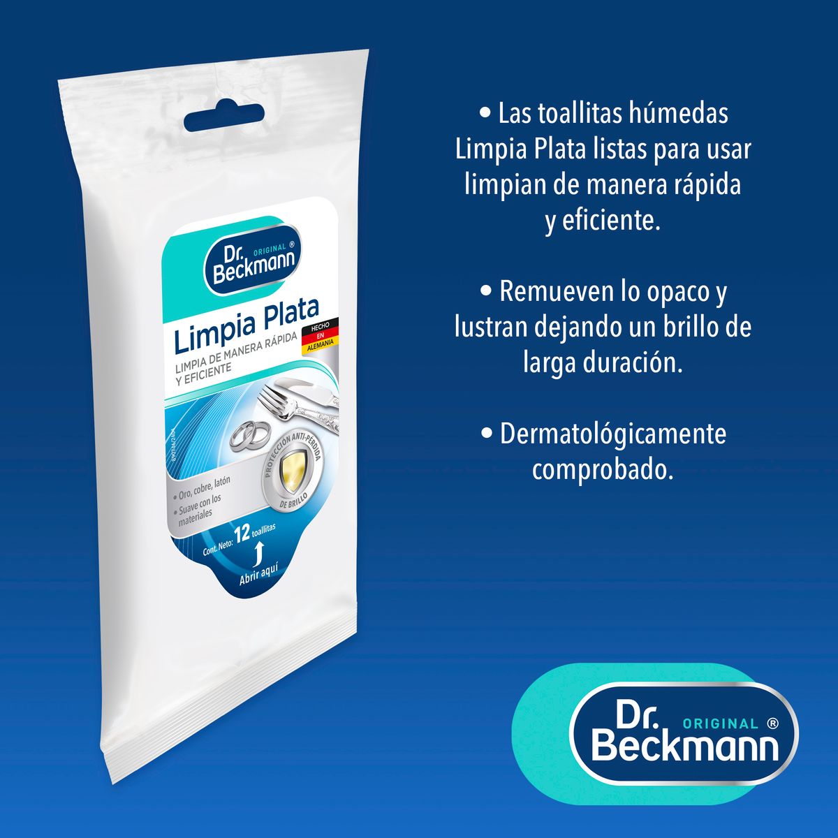 DR BECKMANN - Limpia Plata Dr. Beckmann Empaque 12 Und