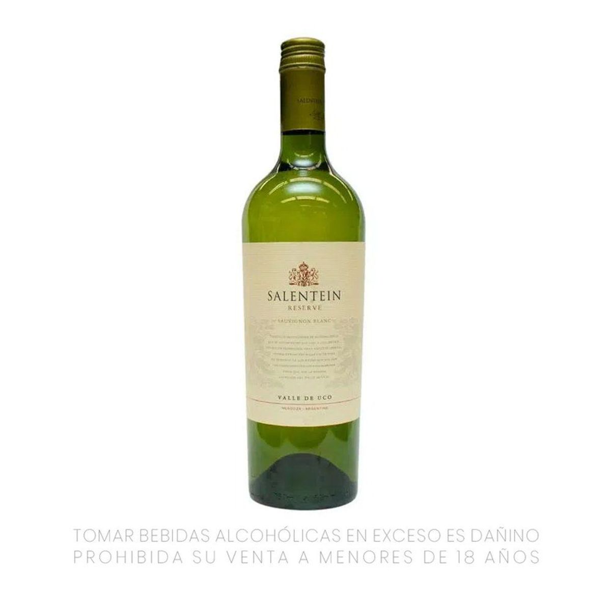 SALENTEIN - Vino Salentein Blanco Sauvignon Blac Portillo Botella 750 mL