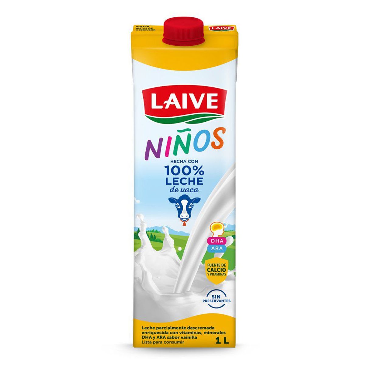 LAIVE - Leche Fresca Niños Laive Caja 1 L