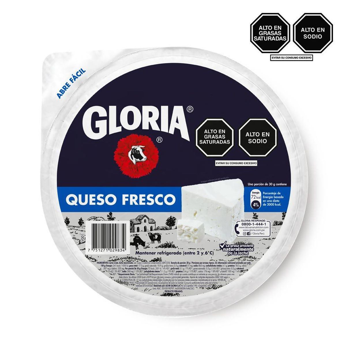 GLORIA - Queso Fresco Gloria x Kg