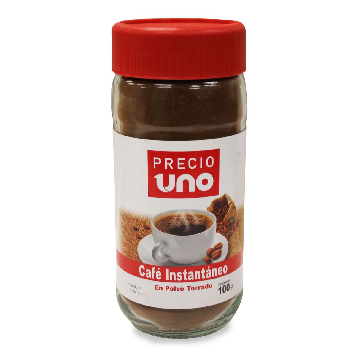 PRECIO UNO - Café Instantáneo en Polvo Torrado Precio Uno 100 g