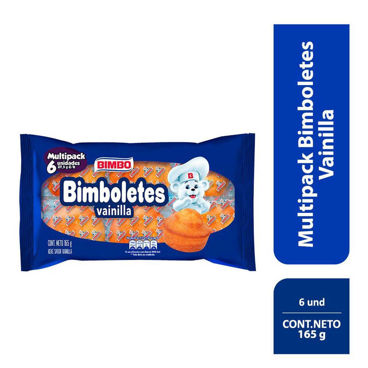BIMBO - Bimbolete Sabor Vainilla Bimbo 165 g