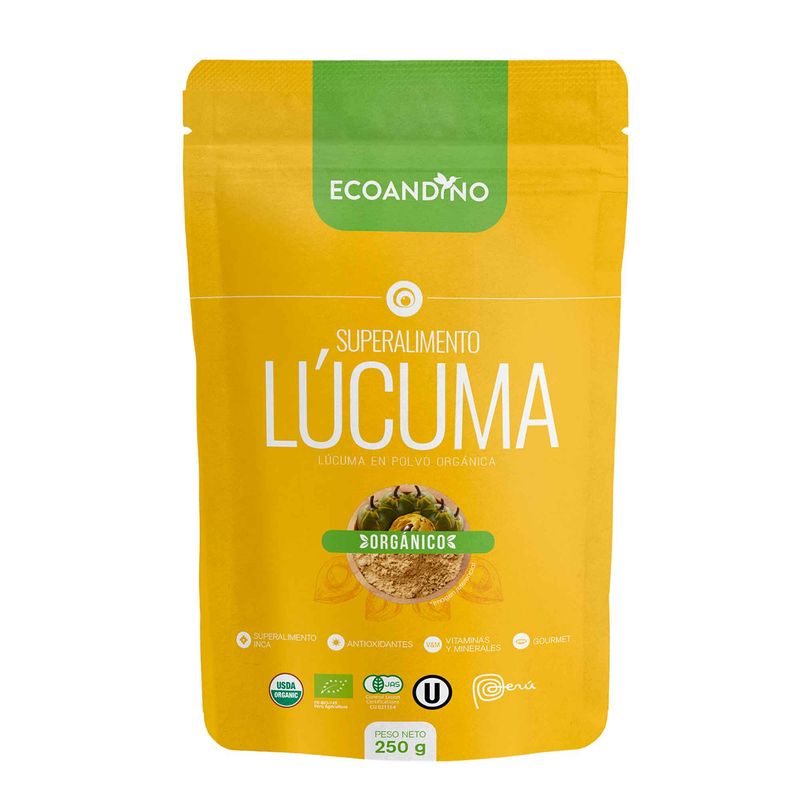 ECOANDINO - Lúcuma Ecoandino Orgánico en Polvo Bolsa 250 g