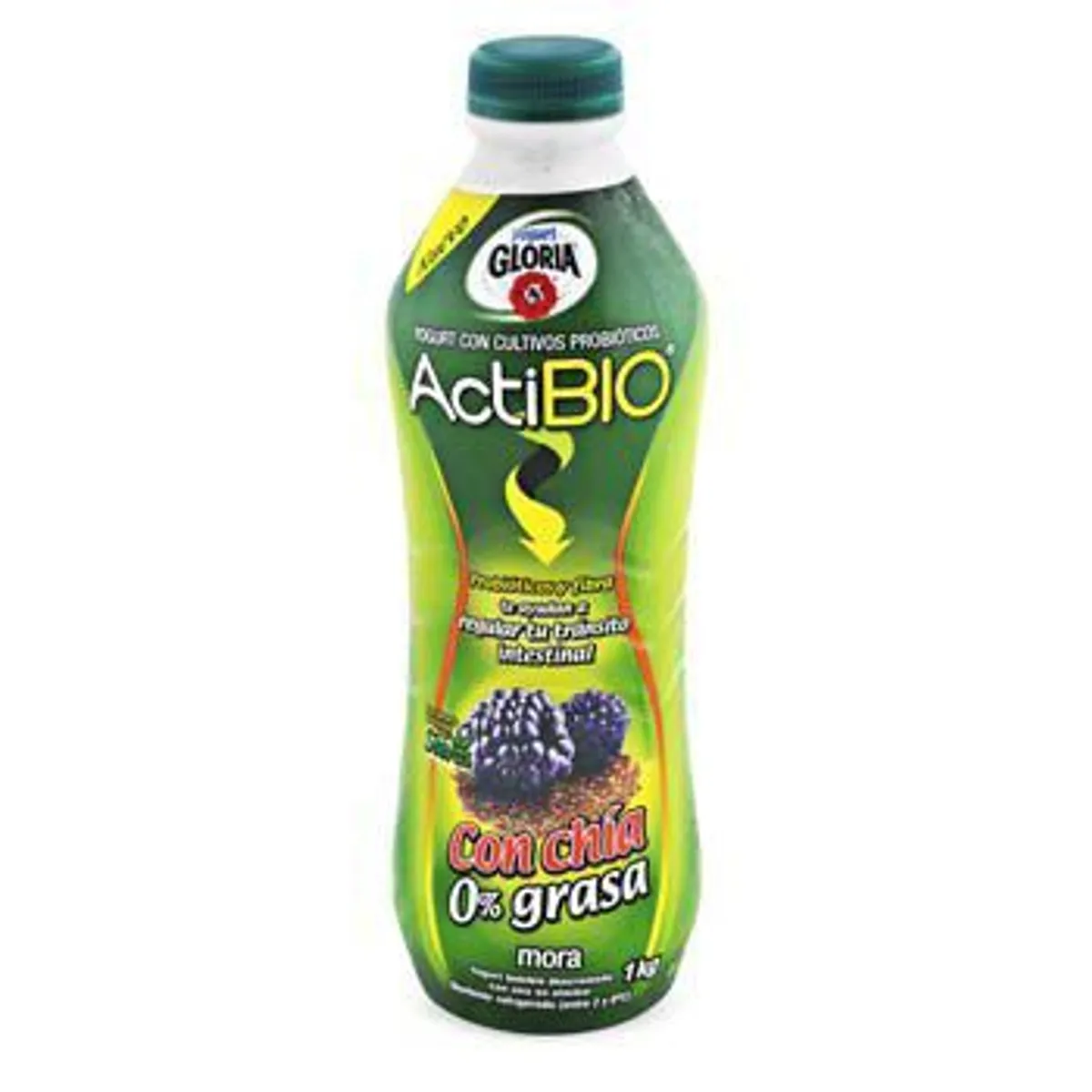 GLORIA - Yogurt Gloria Actibio Mora con Chía Botella 1 Kg