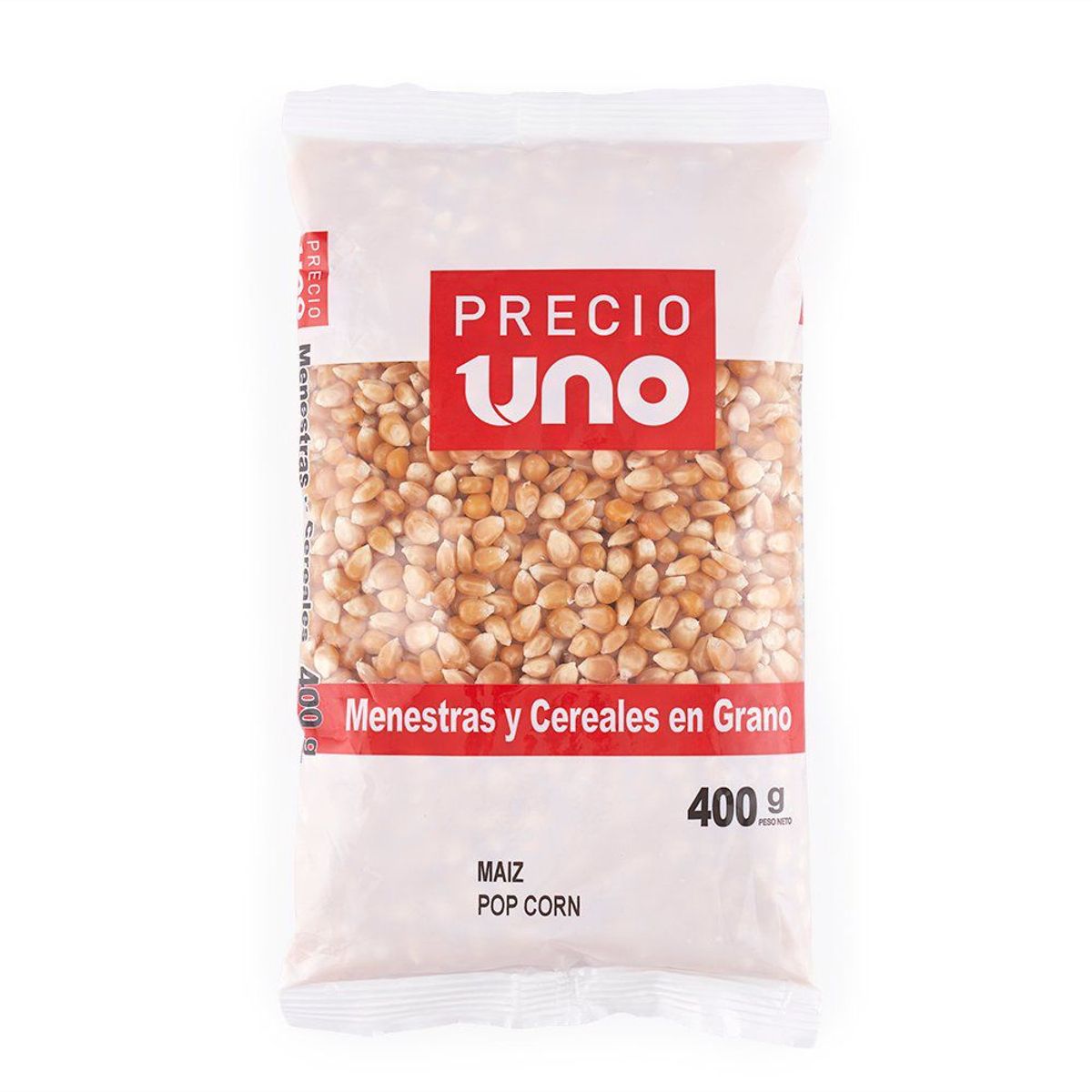PRECIO UNO - Maíz Pop Corn Precio Uno Menestra Bolsa 400 g