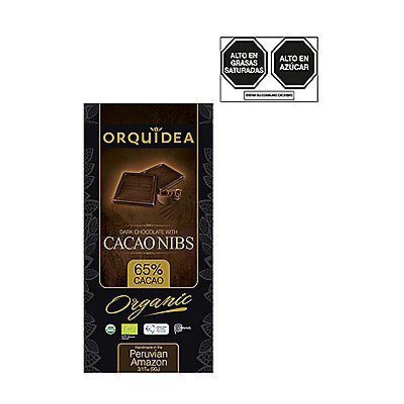 ORQUIDEA - Chocolate Orquidea Orgánico Cacao Empaque 90 g