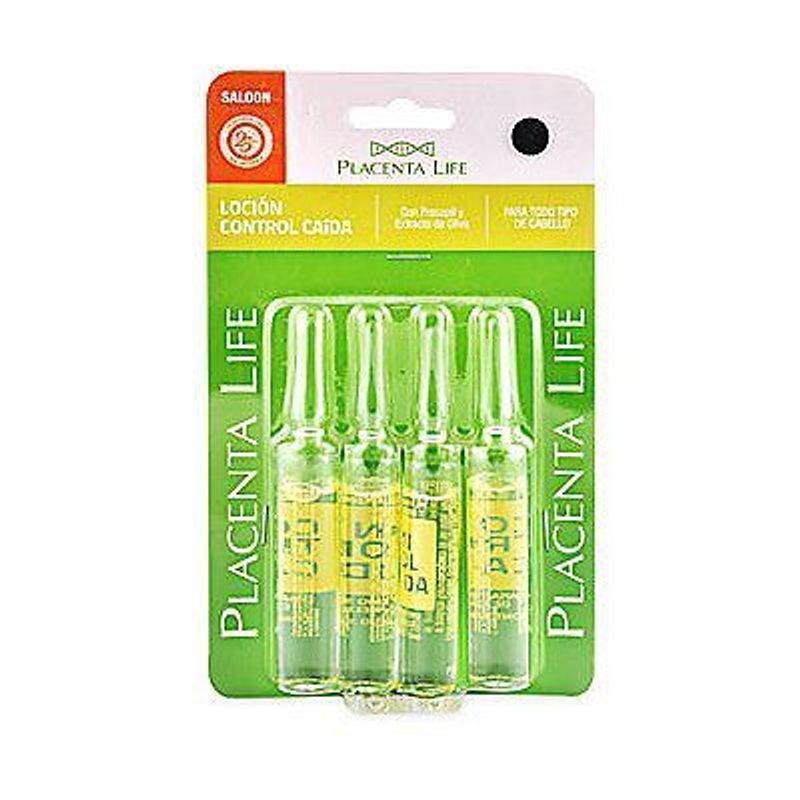 PLACENTA LIFE - Ampolla Placenta Life Control Caída Saloon Pack 4 Und