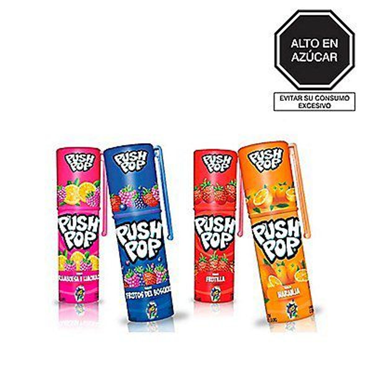 TOOPS - Caramelos Push Pop Surtidos Display 24 Und