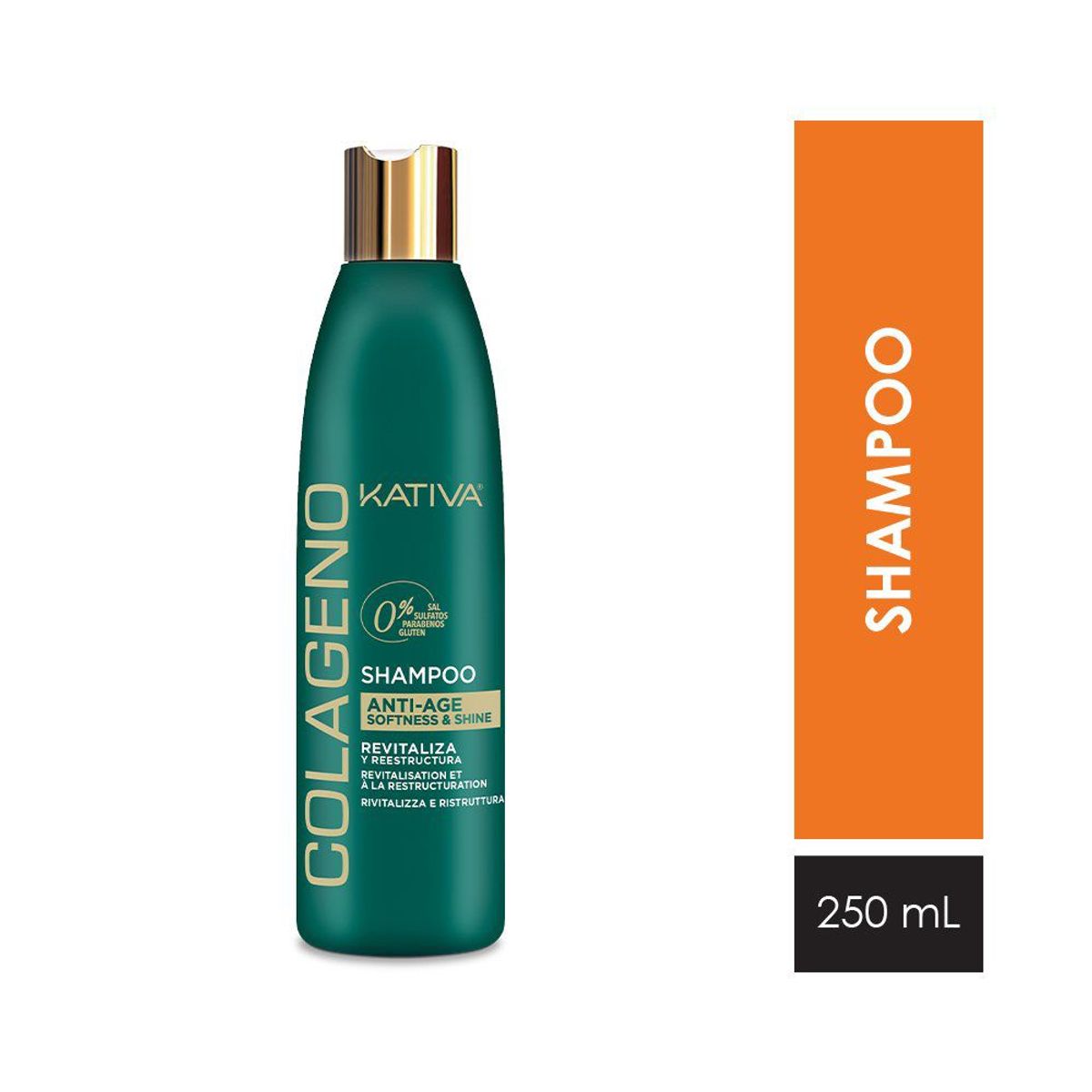 KATIVA - Shampoo Kativa Colágeno Botella 250 mL
