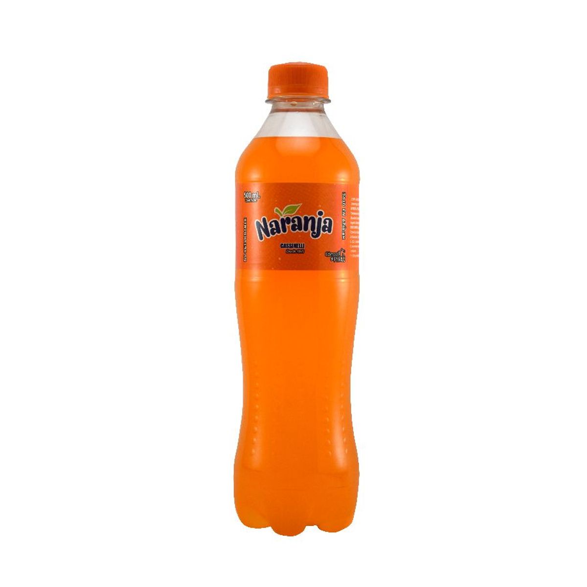 CASSINELLI - Gaseosa Cassinelli Sabor Naranja Botella 500 mL
