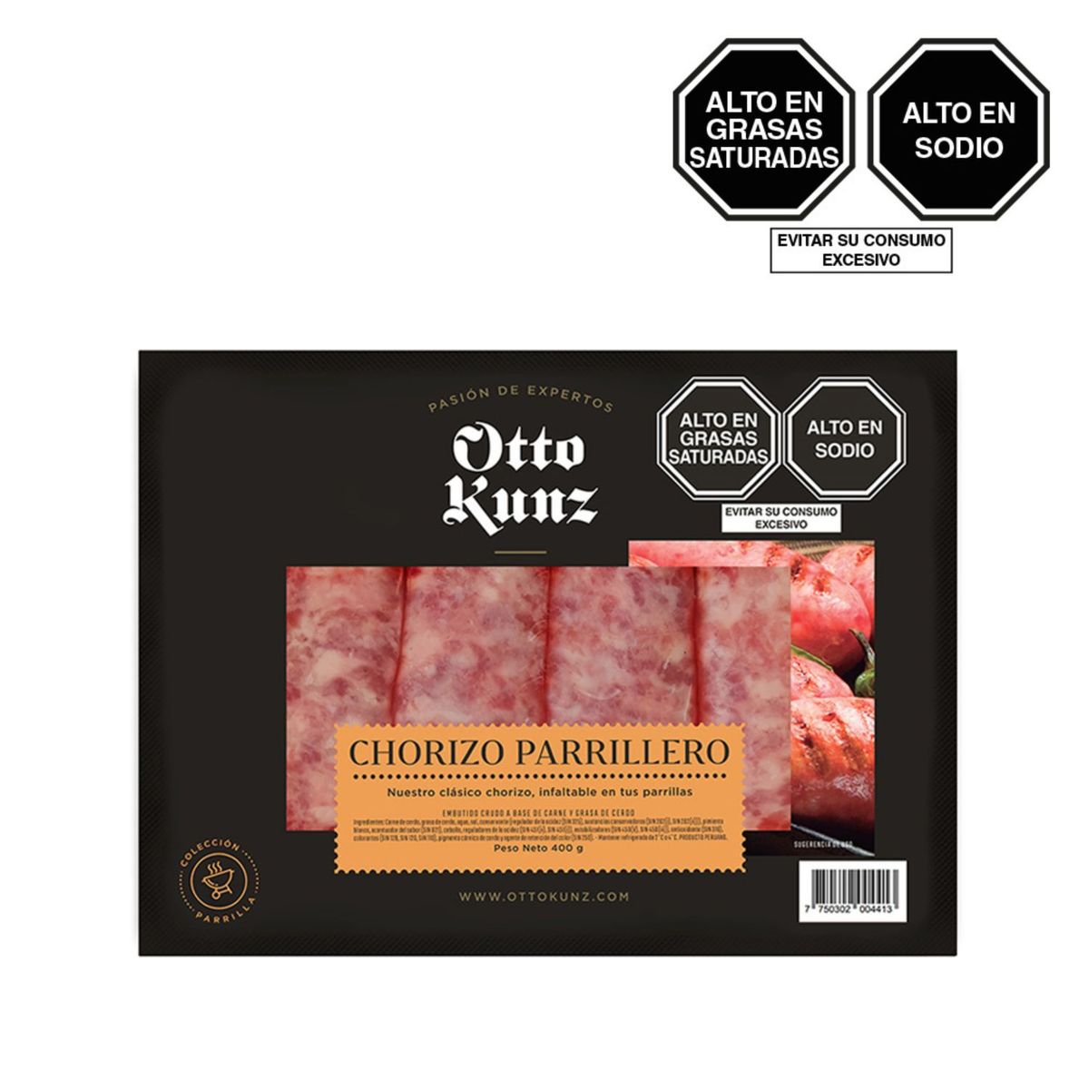 OTTO KUNZ - Chorizo Parrillero Otto Kunz Empaque 400 g