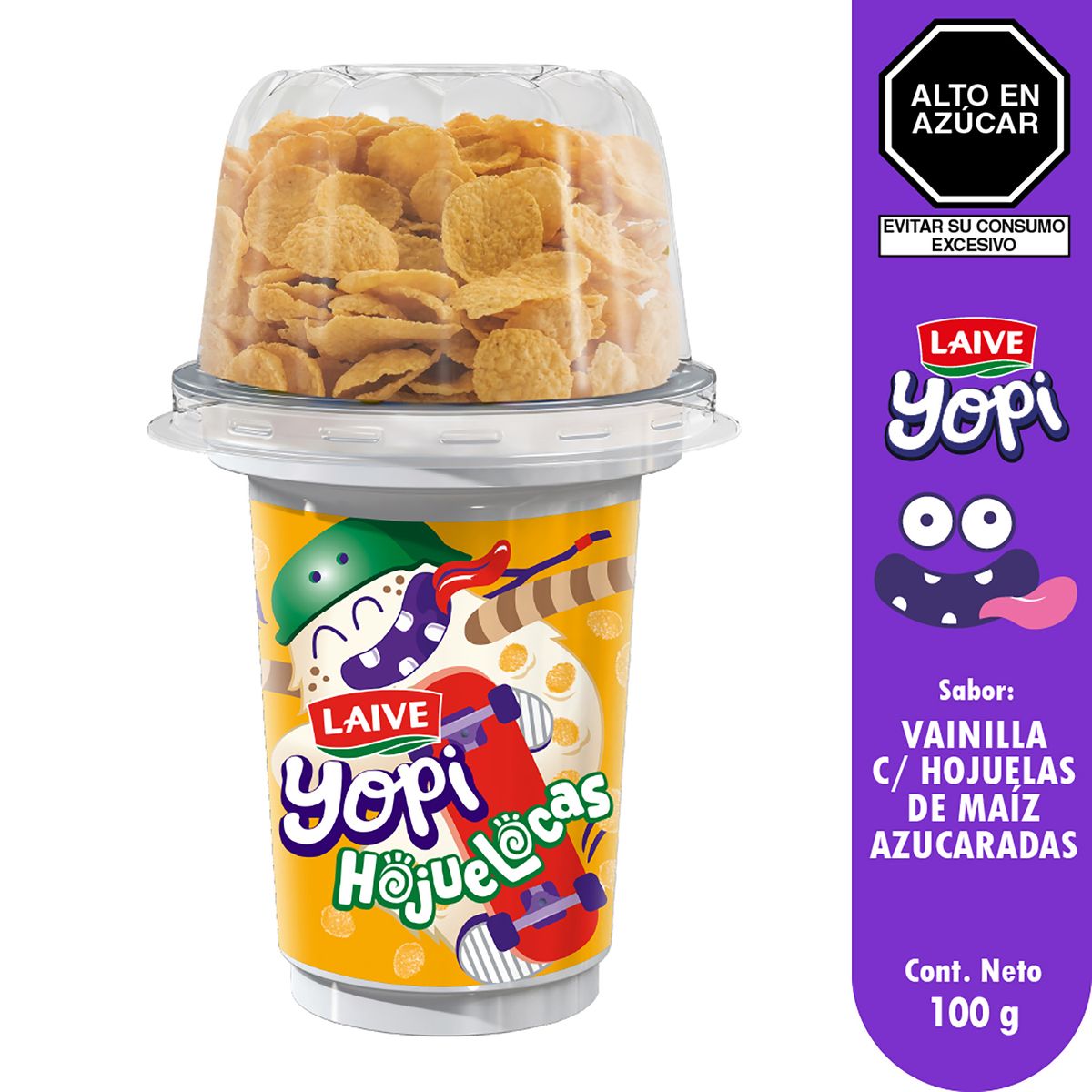 LAIVE - Yogurt Laive Yopimix Vainilla Hojuelas Envase 100 g