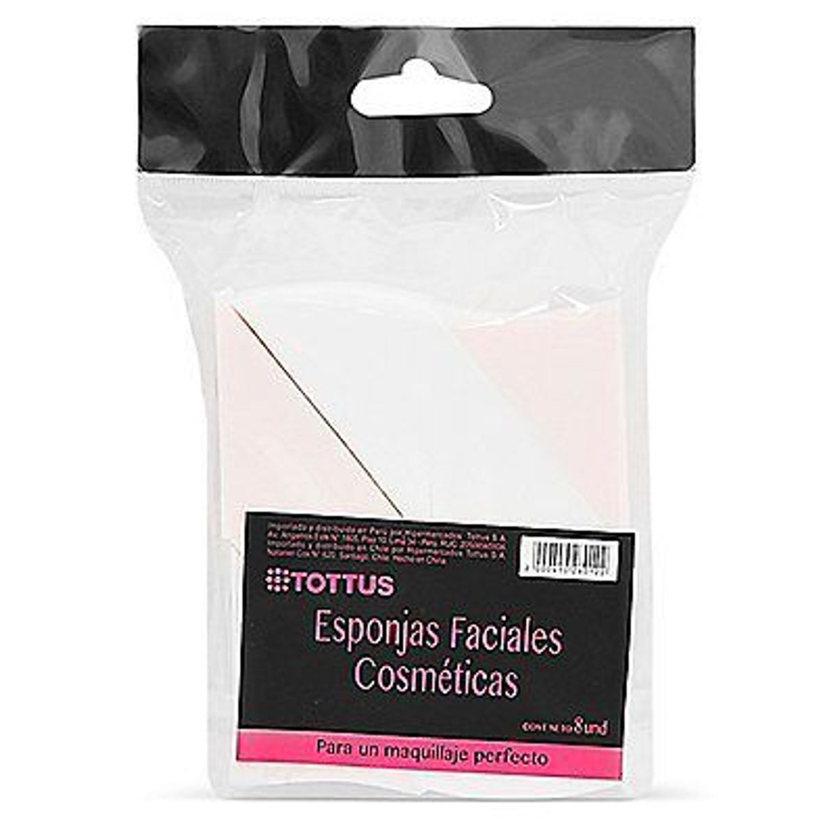 TOTTUS - Esponjitas Faciales Cosméticas Tottus Empaque 8 Und
