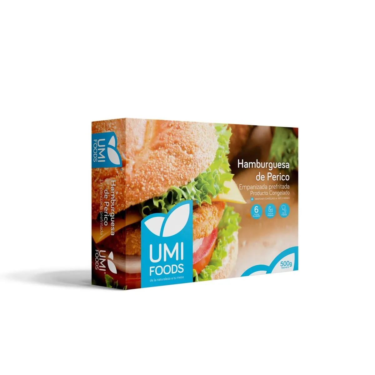UMI FOODS - Hamburguesa De Perico Umi Foods 500 g