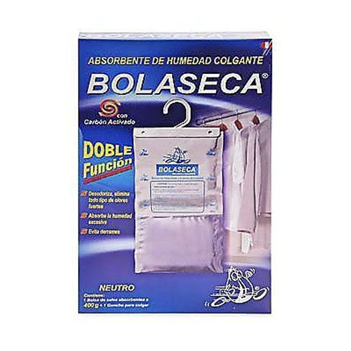 BOLASECA - Deshumedecedor Colgante Bolaseca Empaque 400 g