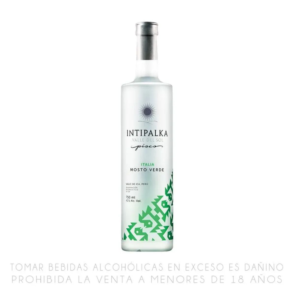 INTIPALKA - Pisco Mosto Verde Italia Intipalka Botella 750 mL