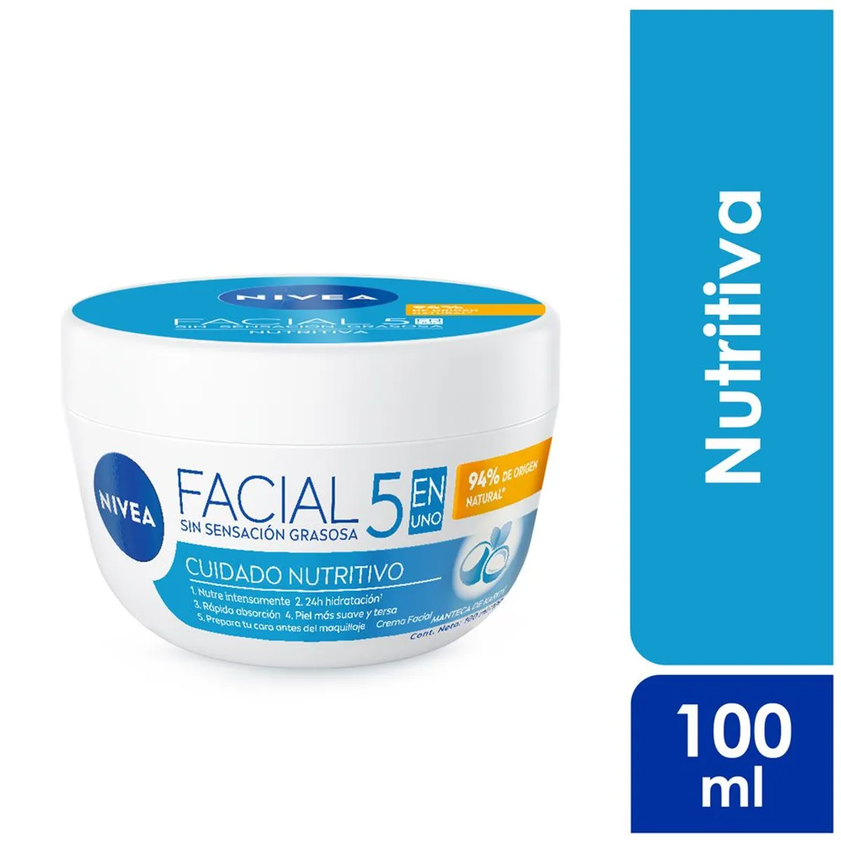 NIVEA - Crema Facial Nivea Cuidado Nutritivo Envase 100 mL