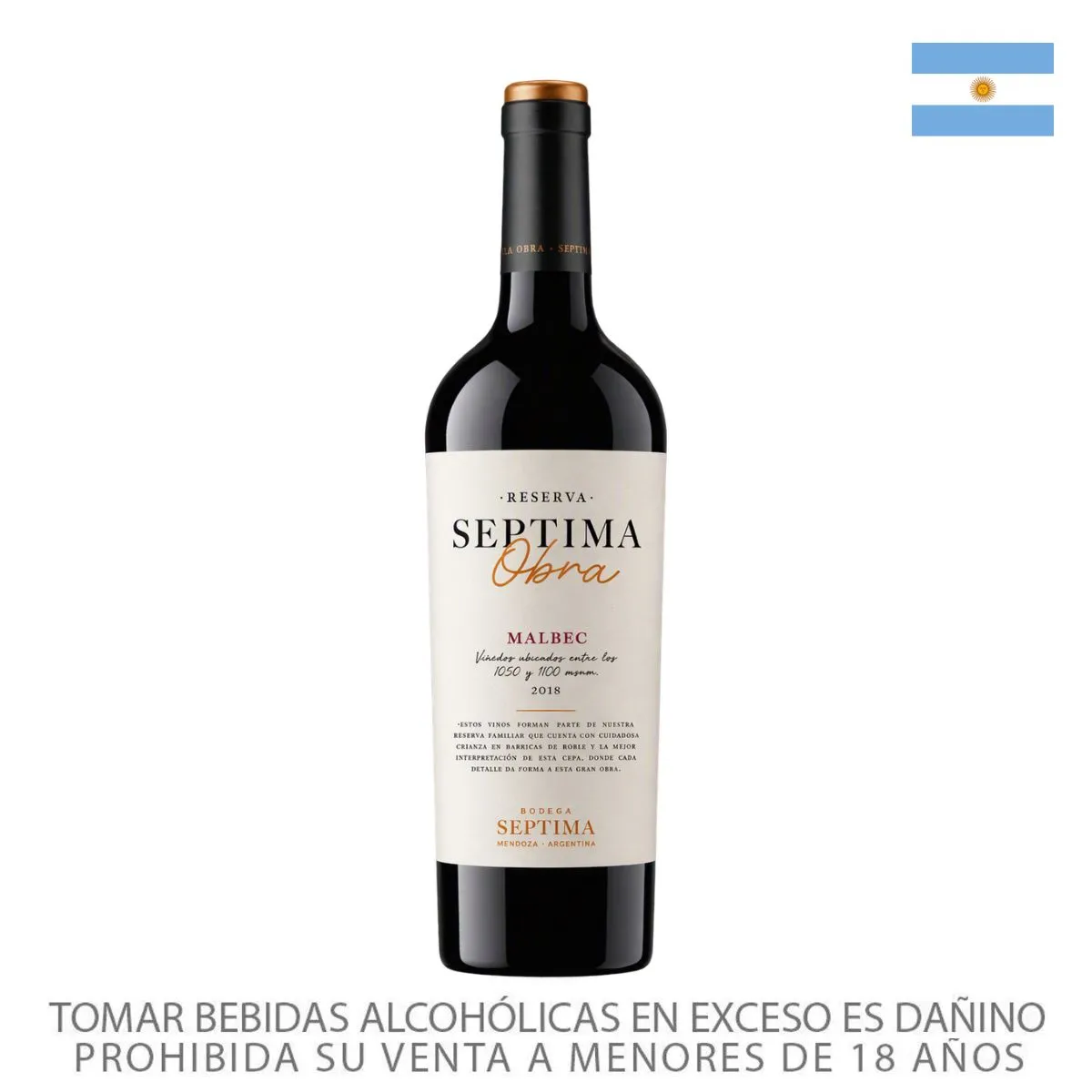SEPTIMA - Vino Séptima Malbec Botella 750 mL