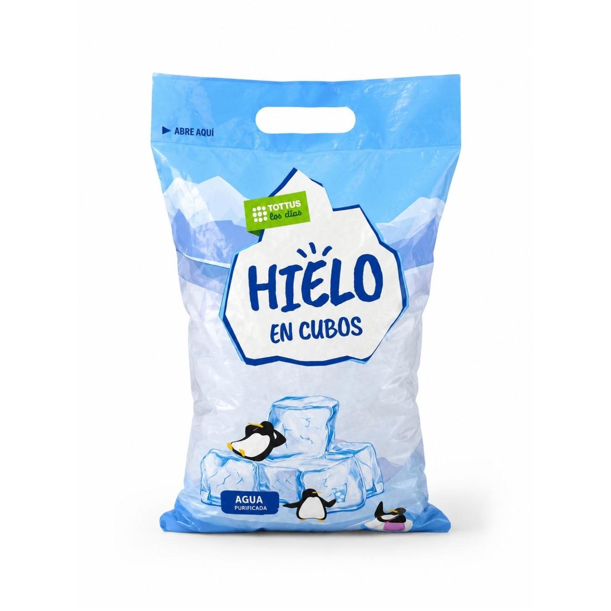 TOTTUS - Hielo en Cubos Tottus Bolsa 3 Kg