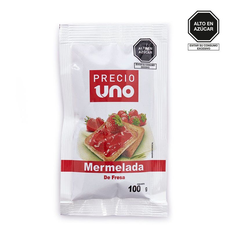 PRECIO UNO - Mermelada Precio Uno de Fresa Bolsa 100 g