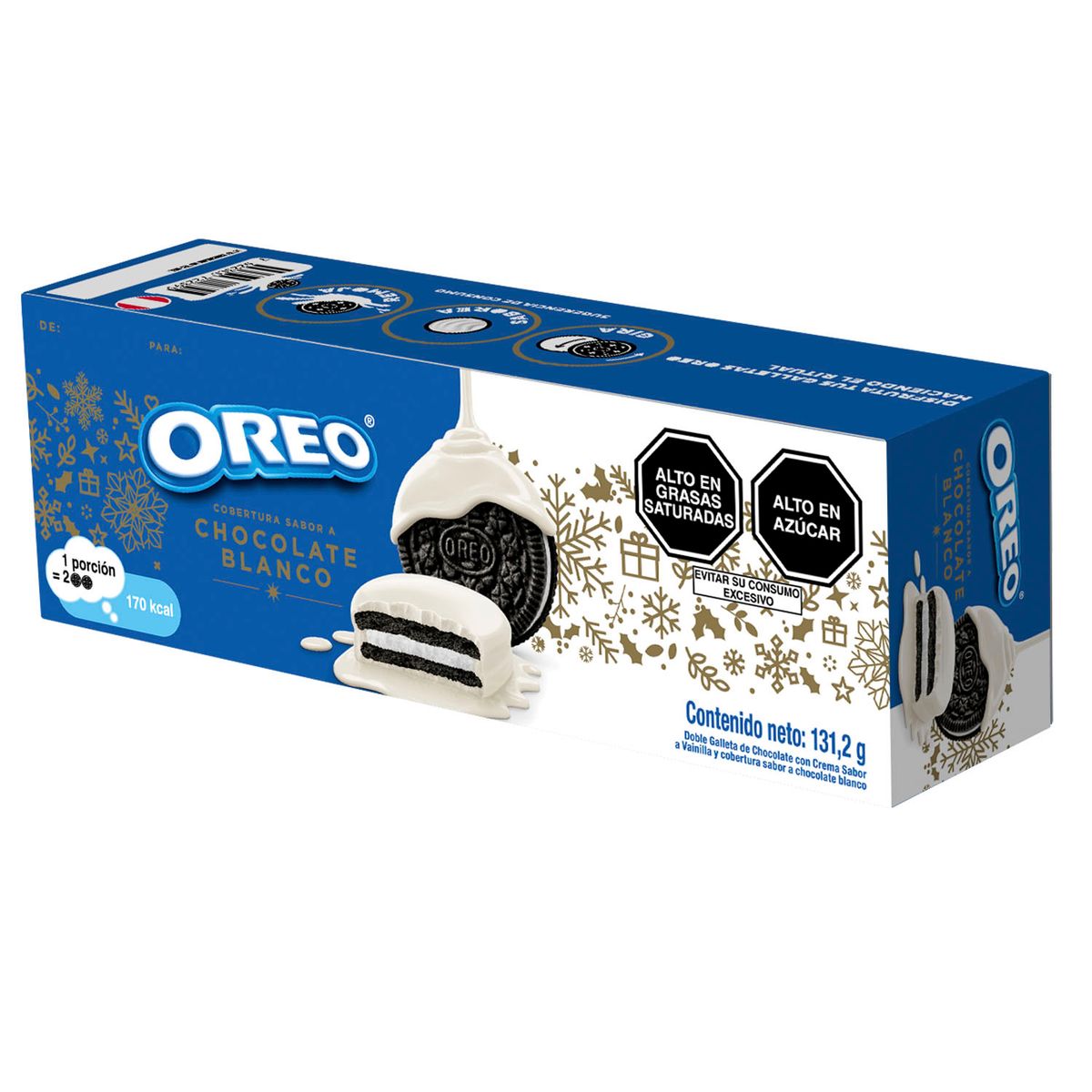 OREO - Galleta Oreo White Fudge Caja 131 g