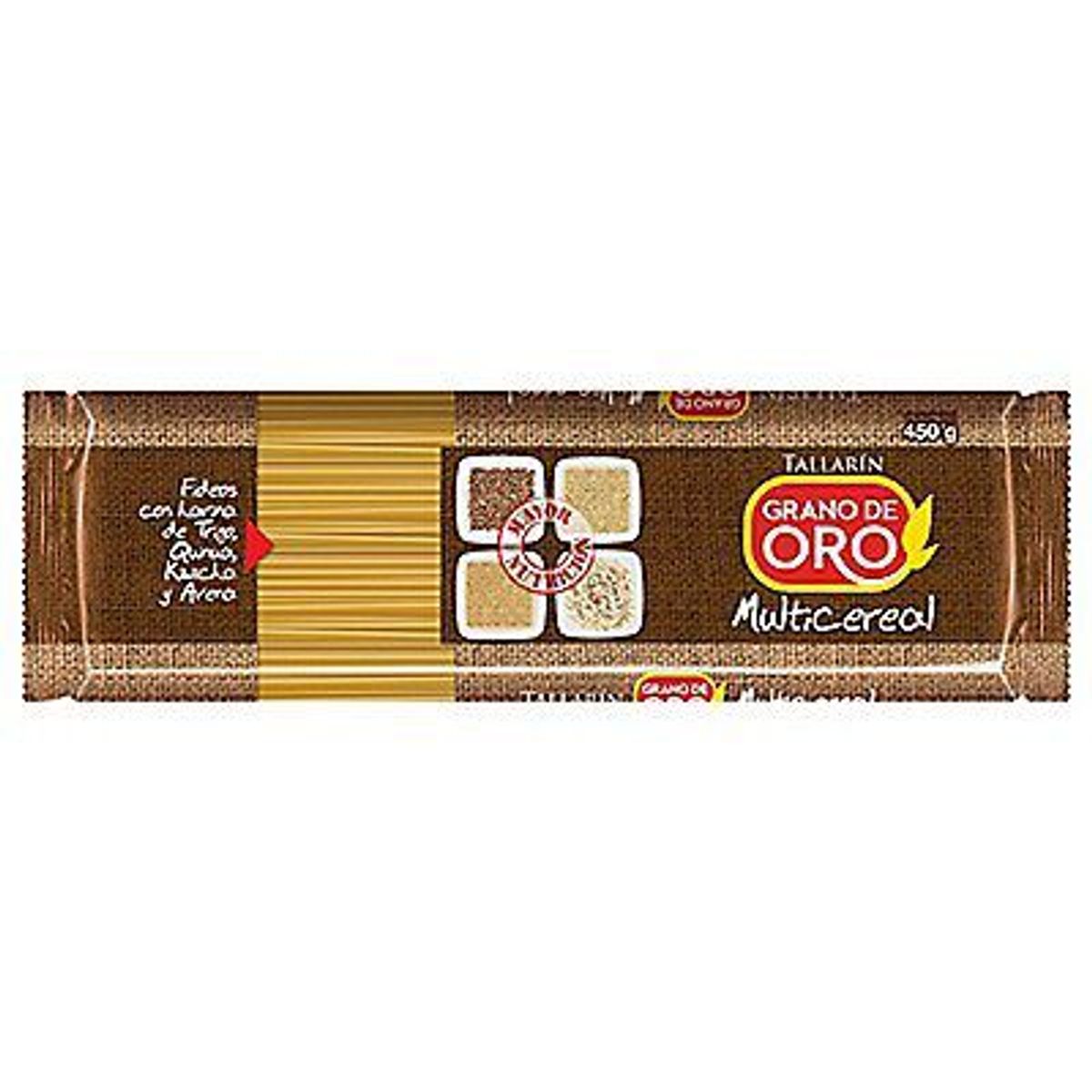 GRANO DE ORO - Tallarín Grano de Oro Multicereal Empaque 450 g