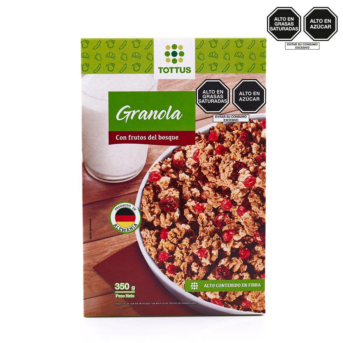 TOTTUS - Granola Tottus con Frutos del Bosque Caja 350 g