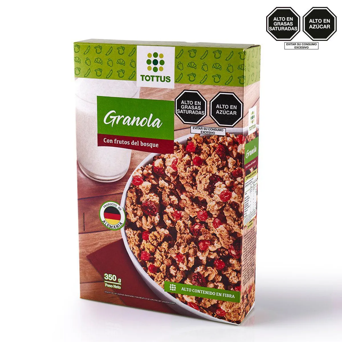 TOTTUS - Granola Tottus con Frutos del Bosque Caja 350 g