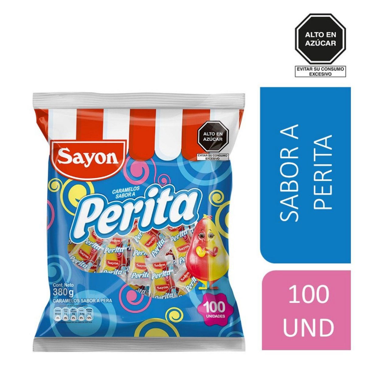 SAYON - Caramelos Sayón Perita Bolsa 380 g