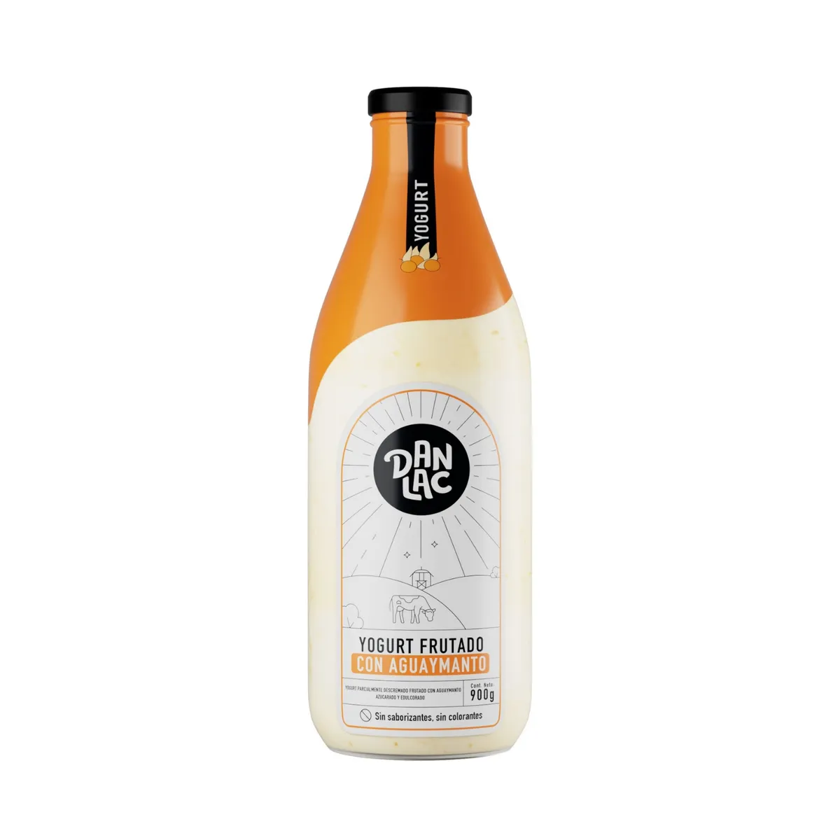DANLAC - Yogurt Frutado Danlac Aguaymanto Botella 900 g