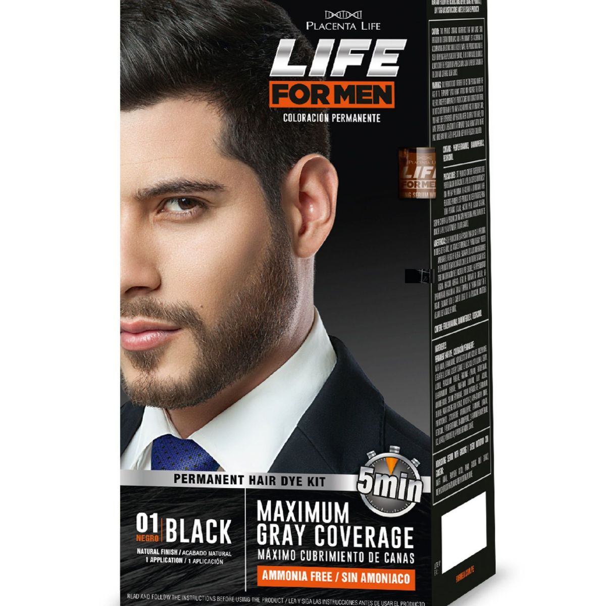 PLACENTA LIFE FOR MEN - Tinte Placenta Life Men Tono 1 Negro