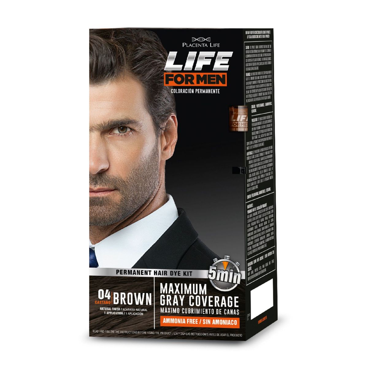 PLACENTA LIFE FOR MEN - Tinte Placenta Life Men Tono 3  Castaño
