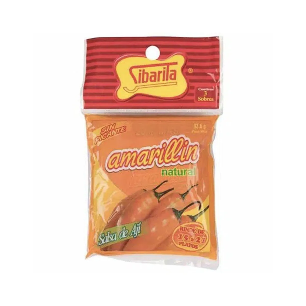 SIBARITA - Sazonador Sibarita Amarillín Bolsa 3 Und