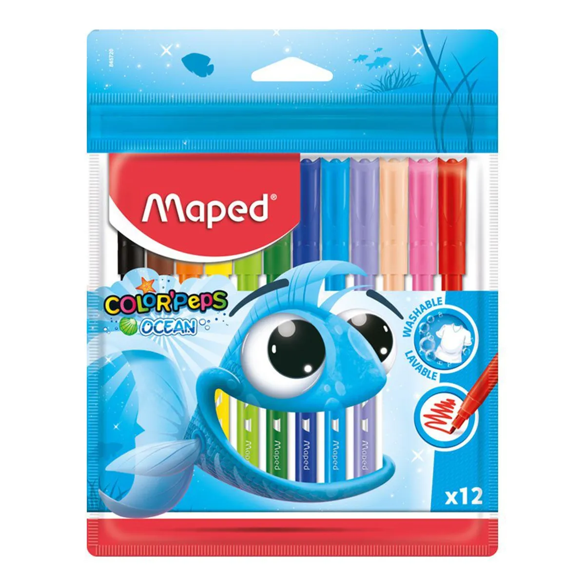MAPED - Plumones Maped Color Peps Ocean Estuche 12 Und