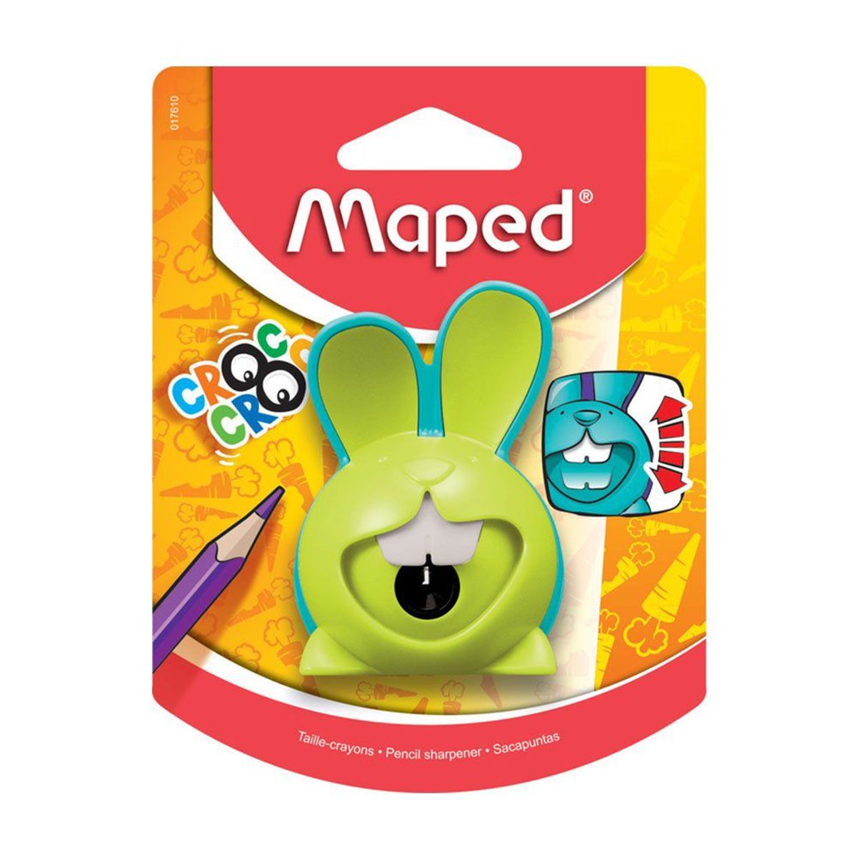 MAPED - Tajador Maped Croc Croc Conejo 1 Agujero Con Depósito