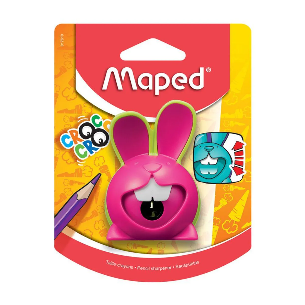 MAPED - Tajador Maped Croc Croc Conejo 1 Agujero Con Depósito