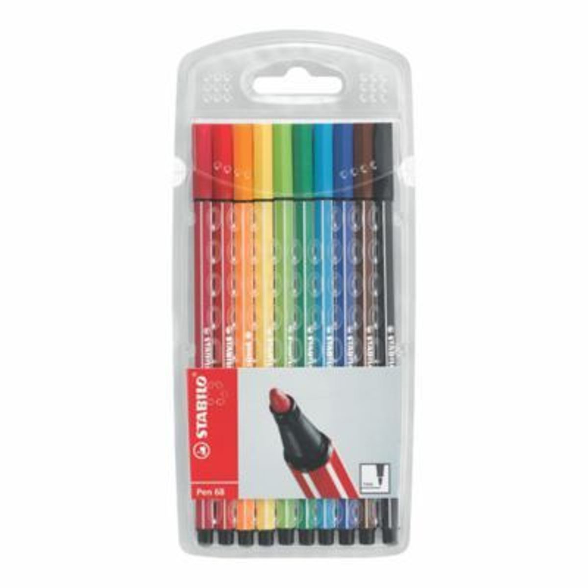 STABILO - Plumones Stabilo Pen 68 Estuche 10 Und