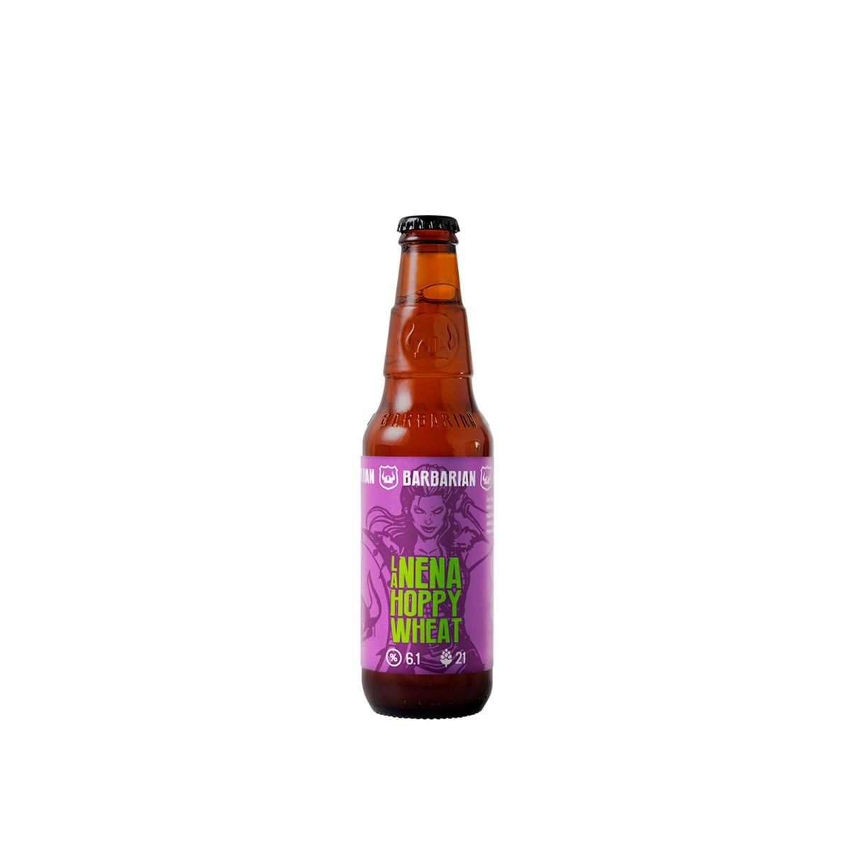 BARBARIAN - Cerveza Barbarian La Nena Wheat Botella 330 mL