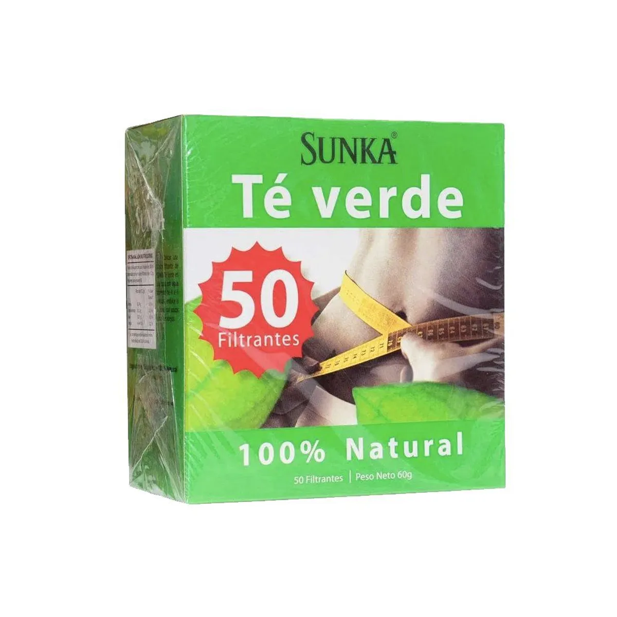 SUNKA - Infusión Sunka Té Verde Caja 50 Sobres