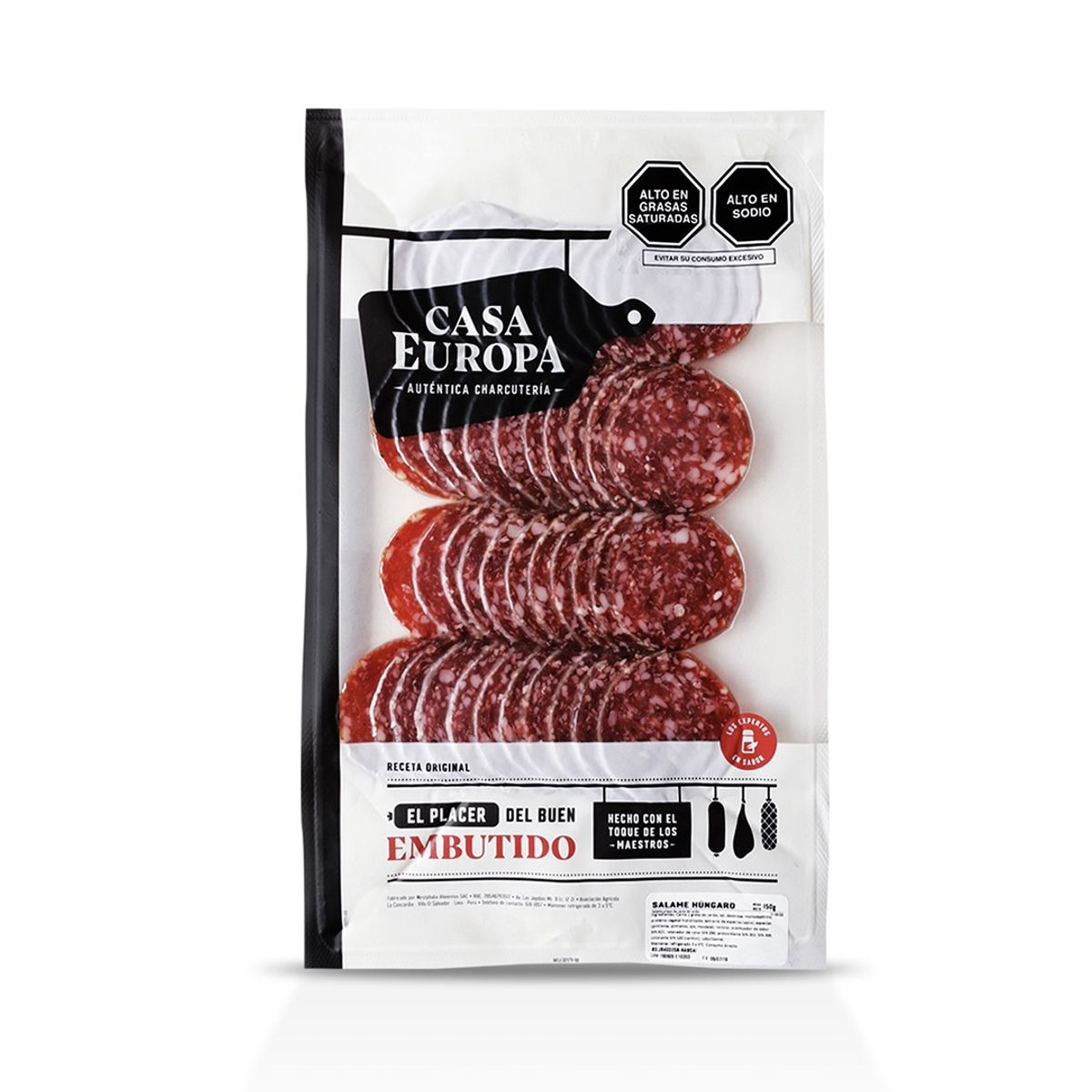 CASA EUROPA - Salame Húngaro Casa Europa Empaque 150 g