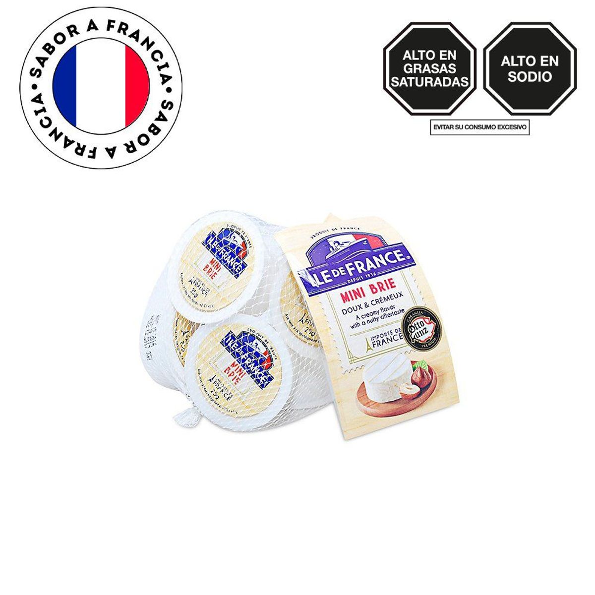 ILE DE FRANCE - Queso Ile de France Mini Brie Empaque 5 Und