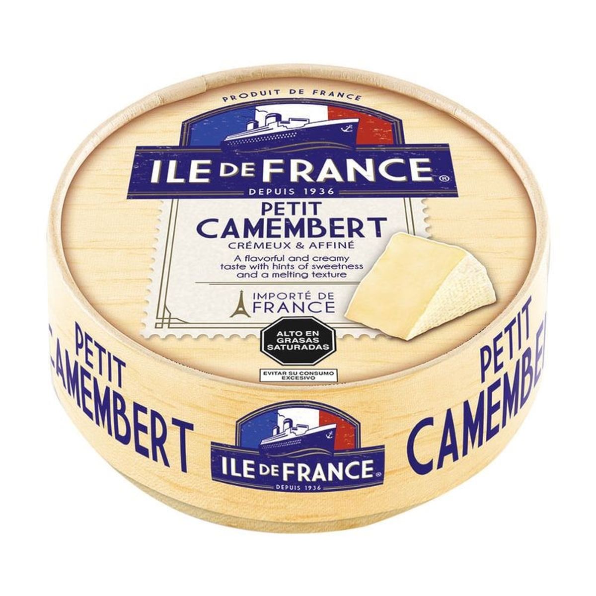 ILE DE FRANCE - Queso Ile de France Petit Camembert Empaque 125 g