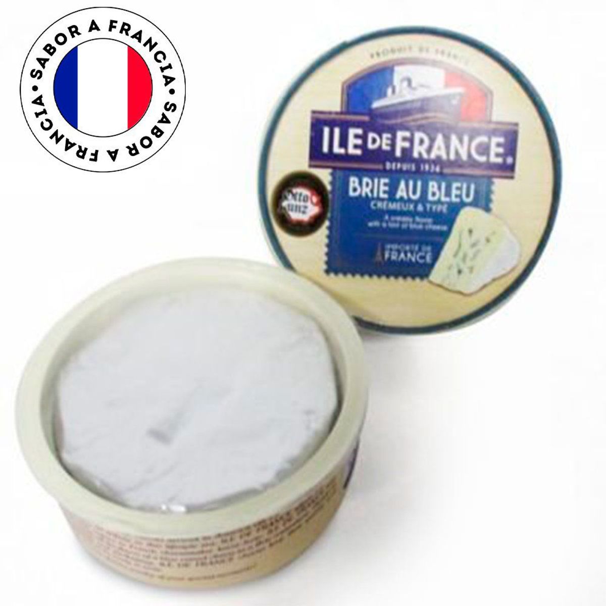 ILE DE FRANCE - Queso Ile de France Petit Brie Au Bleu Empaque 125 g