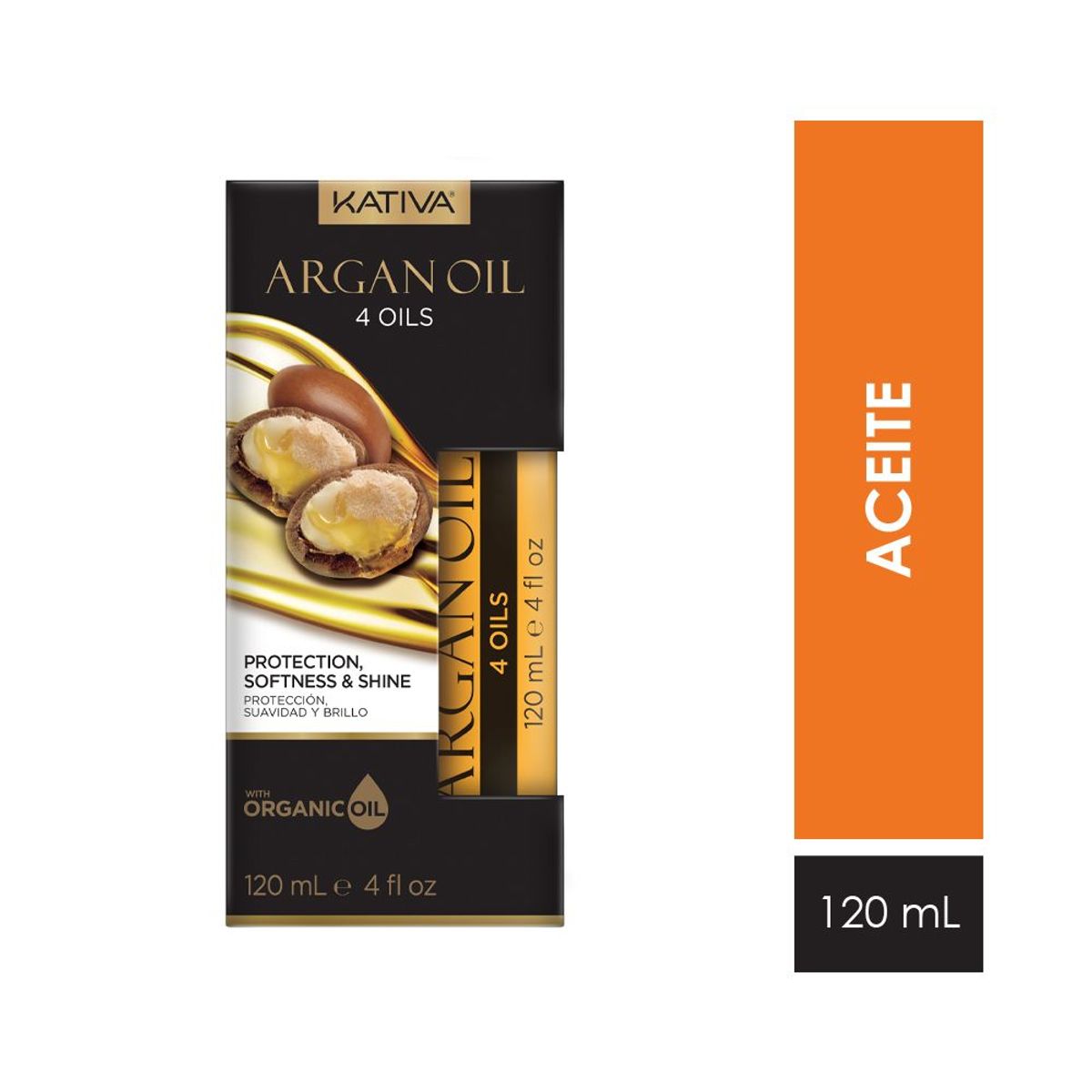 KATIVA - Aceite Argan Kativa 4 Oils Envase 120 mL