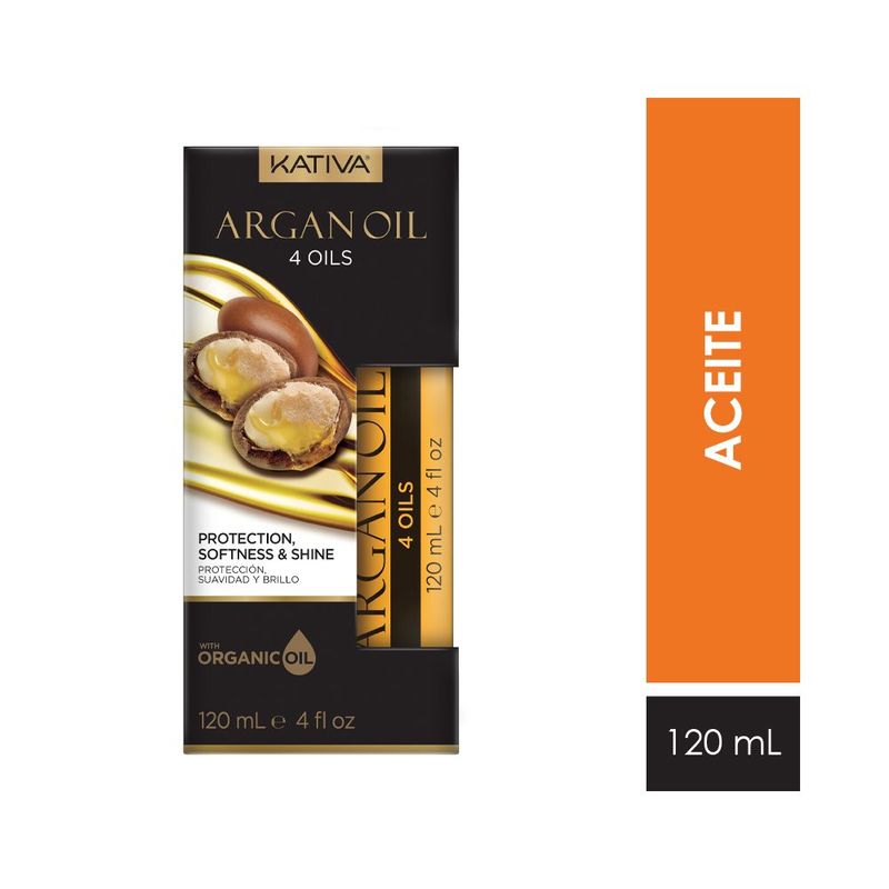 KATIVA - Tratamiento Argan Oil 4 - Oils Suavidad y Brillo