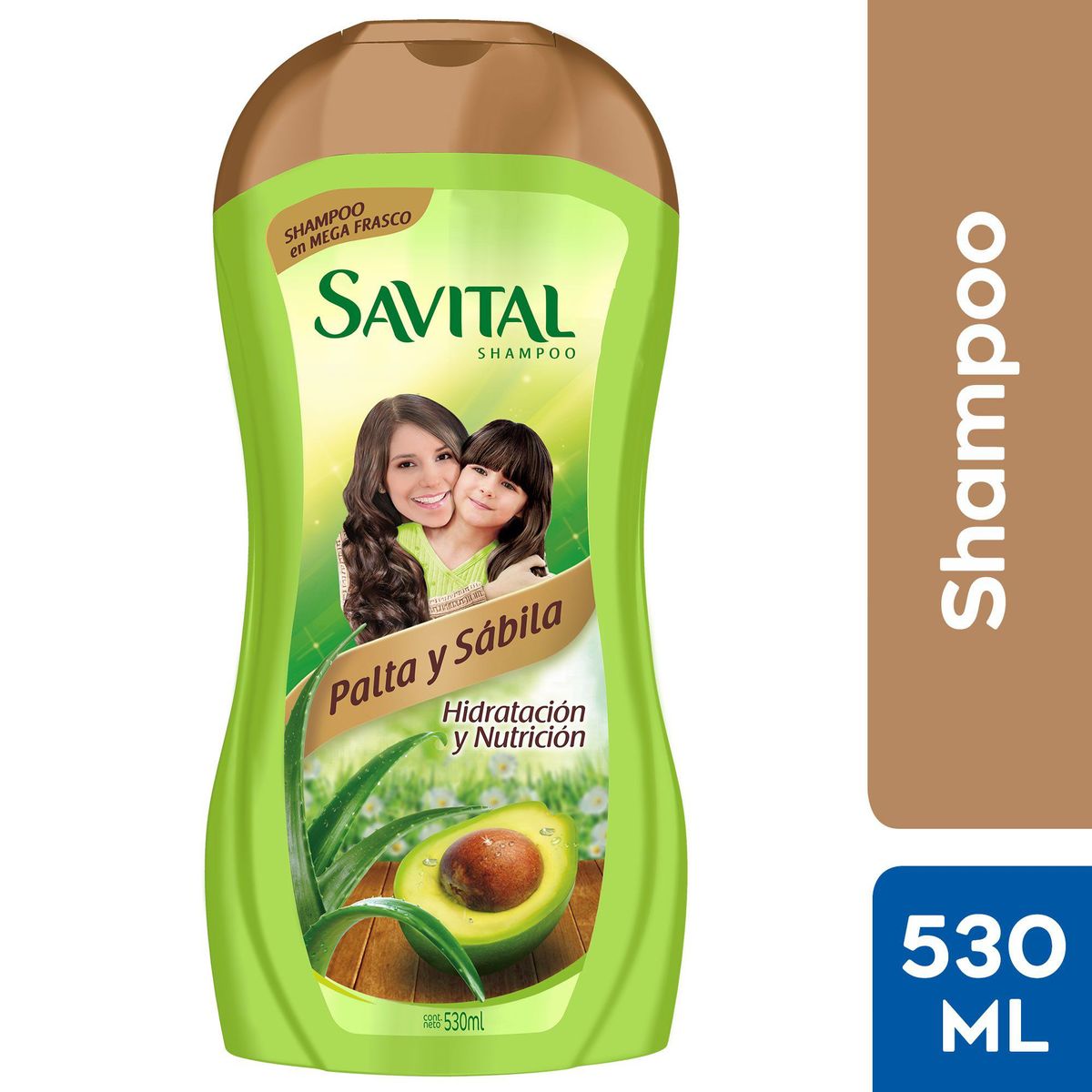 SAVITAL - Shampoo Savital Palta y Sábila Botella 530 mL